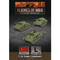 Flames of War - T-70 Tank Company (x3 Plastic)-SBX68