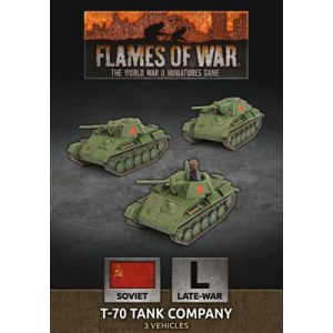 Flames of War - T-70 Tank Company (x3 Plastic)-SBX68