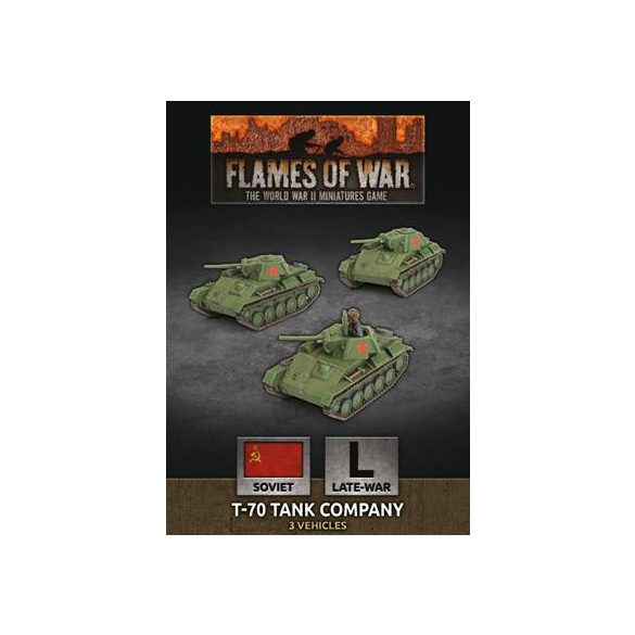 Flames of War - T-70 Tank Company (x3 Plastic)-SBX68