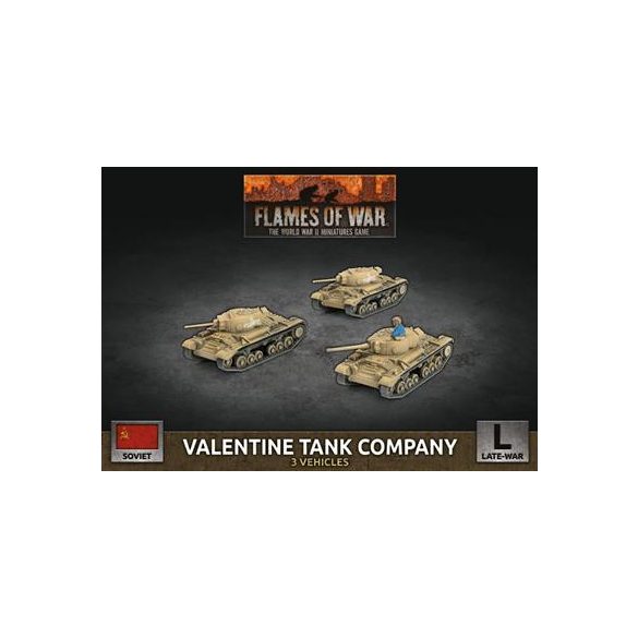 Flames of War - Valentine Tank Company (x3 Plastic)-SBX69