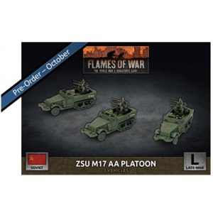 Flames of War - ZSU M17 Anti-Aircraft Platoon (x3 Plastic)-SBX78