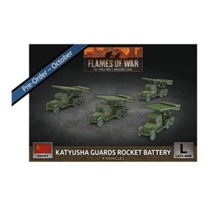 Flames of War - Katyusha Guards Rocket Battery (x4 Plastic)-SBX74