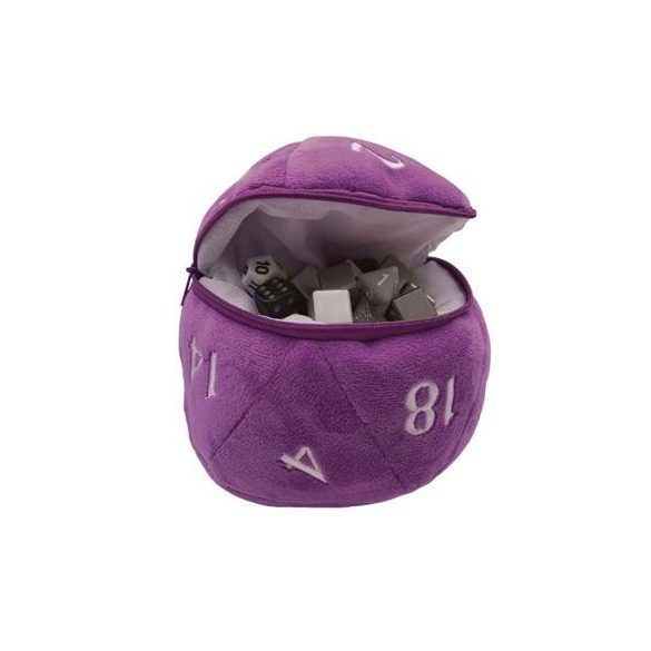UP - D20 Plush Dice Bag - Purple-15679