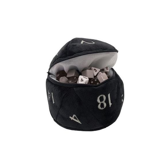 UP - D20 Plush Dice Bag - Black-15680