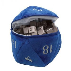 UP - D20 Plush Dice Bag - Blue-15681