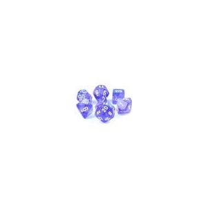 Chessex Borealis Polyhedral Purple/white Luminary 7-Die Set-27577