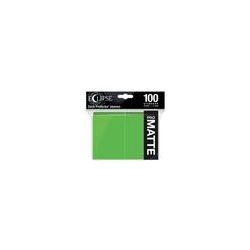 UP - Eclipse Matte Standard Sleeves: Lime Green (100 Sleeves)-15618