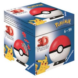 Ravensburger 3D Puzzle-Ball - Pokémon Pokéballs - Pokéball Classic 54pc - DE/NL/SP/FR/IT/EN-11256