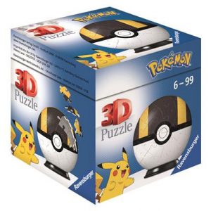 Ravensburger 3D Puzzle-Ball - Pokémon Pokéballs - Hyperball 54pc - DE/NL/SP/FR/IT/EN-11266