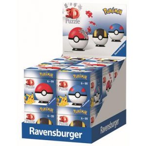 Ravensburger 12er Verkaufskassette Pokémon Pokéballs 54pc - DE/NL/SP/FR/IT/EN-94617