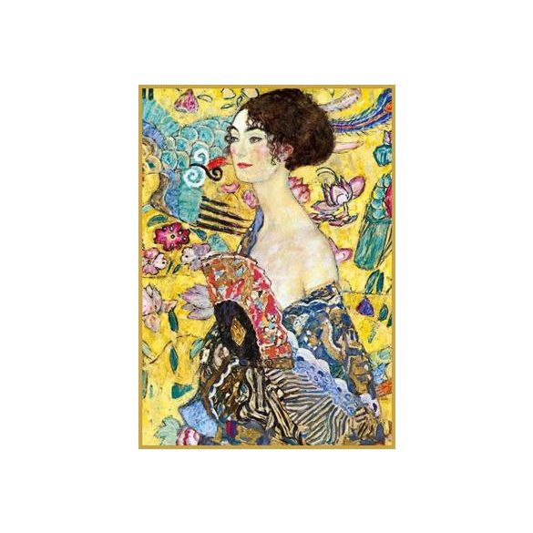 Puzzle: Klimt - Dame mit Fächer (1000 Teile)-PIA5527