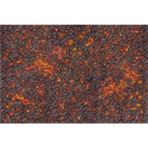 Kraken Wargames Gaming Mat - Magma River 44"x60" Gaming Mat-KWG-SF-27