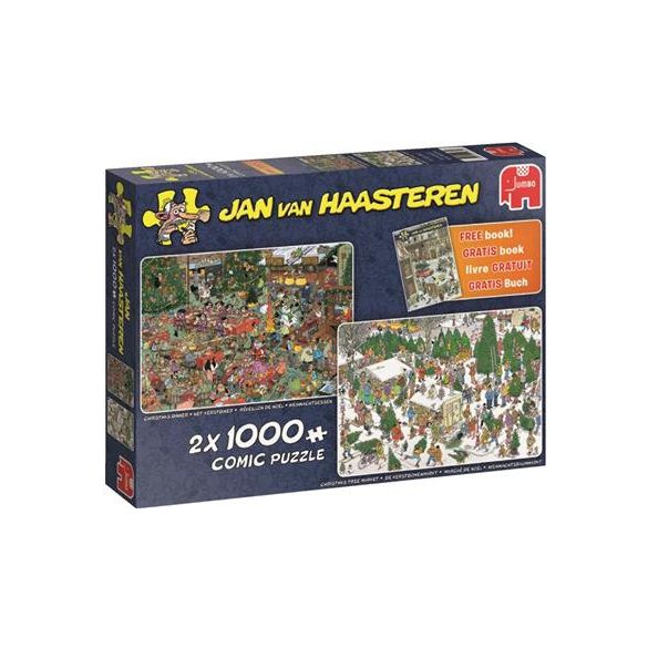 Jan van Haasteren - Weihnachtsgeschenk - 2x 1000 Teile-19080