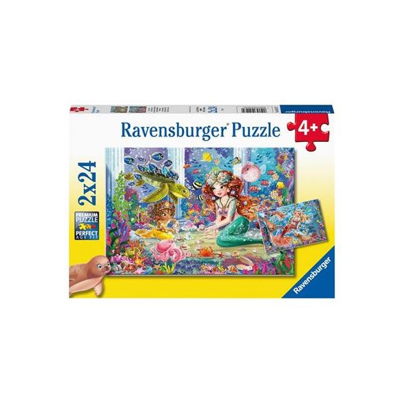 Ravensburger Puzzle - Zauberhafte Meerjungfrauen 2x24pc-05147