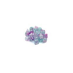 Chessex 7 Die Sets - Nebula TM Wisteria/white Luminary 7-Die Set-27545