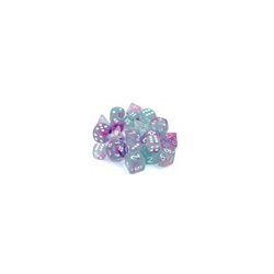 Chessex 12mm d6 Blocks - Nebula TM 12mm d6 Wisteria/white Luminary Dice Block™ (36 dice)-27945