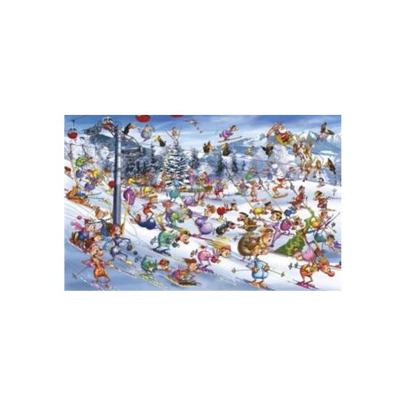 Puzzle: Christmas Skiing (1000 Teile)-PIA5351