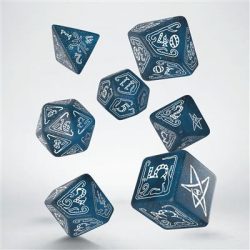 Call of Cthulhu Abyssal & white Dice Set (7)-SCTH21