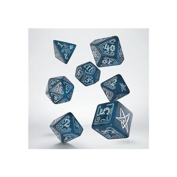 Call of Cthulhu Abyssal & white Dice Set (7)-SCTH21