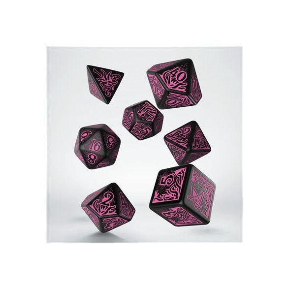 Call of Cthulhu 7th Edition - Black & magenta Dice Set-SCTR20