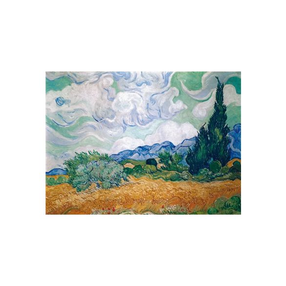 Puzzle: Van Gogh - Weizenfeld mit Zypressen (1000 Teile)-PIA5391