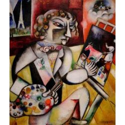 Puzzle: Marc Chagall - Selbstporträt mit sieben Fingern (1000 Teile)-PIA5496