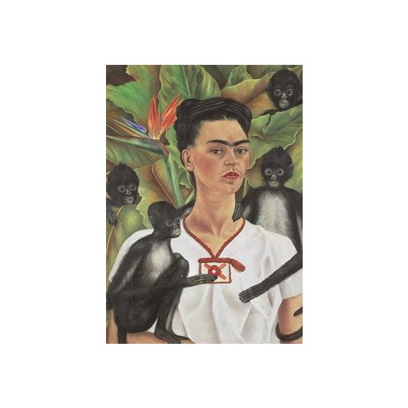 Puzzle: Frida Kahlo - Selbstbildnis mit Affen (1000 Teile)-PIA5509