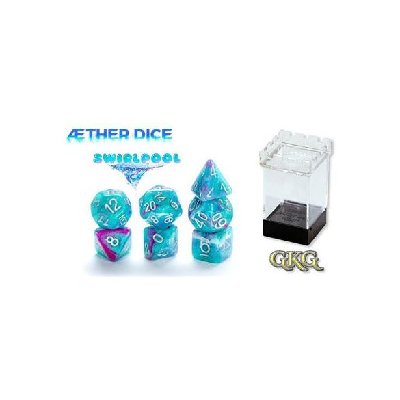 Aether Dice Swirlpool (7 Dice Set)-GKGAE317