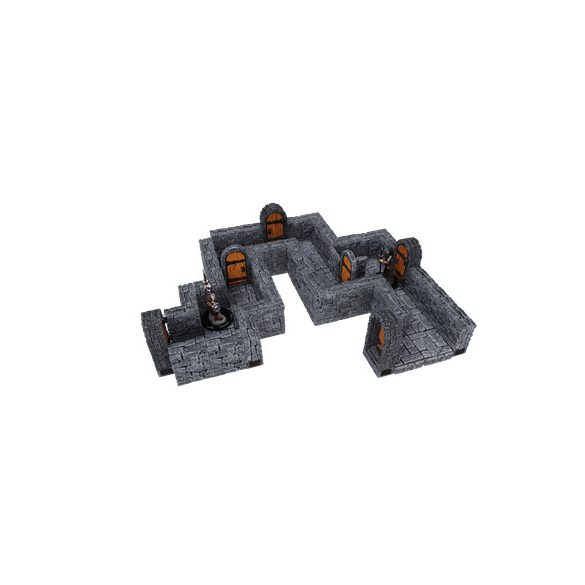 WarLock Tiles: Expansion Pack - 1 in. Dungeon Straight Walls-WZK16517