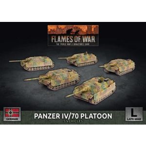 Flames Of War Panzer IV/70 Tank Platoon (x5 Plastic) - EN-GBX160