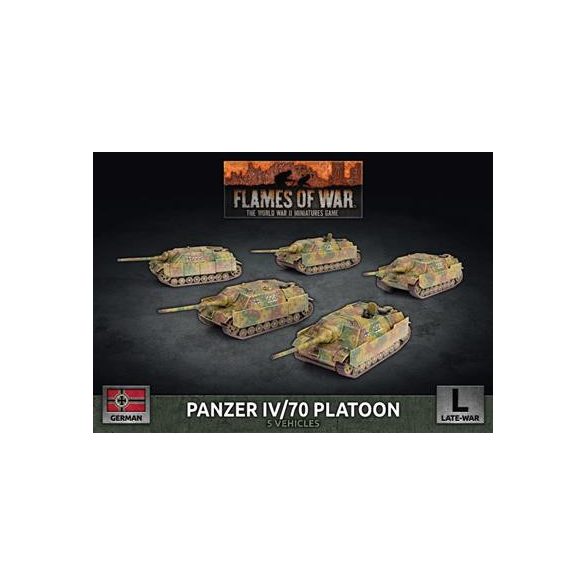 Flames Of War Panzer IV/70 Tank Platoon (x5 Plastic) - EN-GBX160