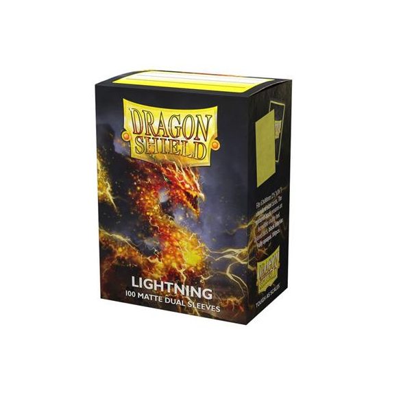 Dragon Shield Dual Matte Sleeves - Lightning 'Ailia' (100 Sleeves)-AT-15047