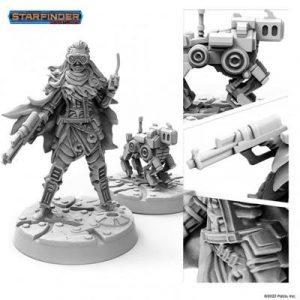 Starfinder Miniatures: Android Mechanic (with Mechanic's Drone) - EN-PSF0001