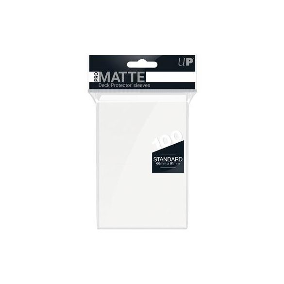 UP - Standard Deck Protector - PRO-Matte White (100 Sleeves)-84513