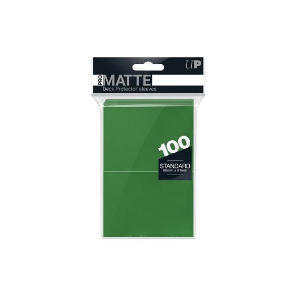 UP - Standard Deck Protector - PRO-Matte Green (100 Sleeves)-84517
