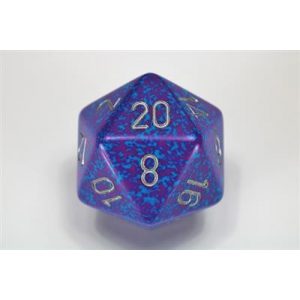 Chessex Speckled 34mm 20-Sided Dice - Silver Tetra-XS2004