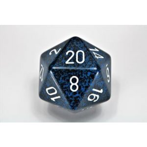 Chessex Speckled 34mm 20-Sided Dice - Stealth-XS2091