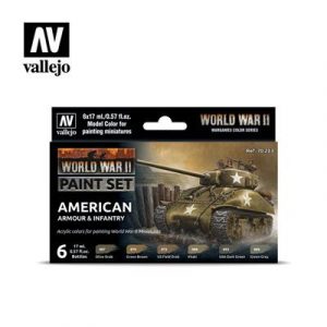 Vallejo WWII American Armour & Infantry Paint Set-70203