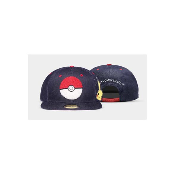 Pokémon - Pokéball - Denim Snapback Cap-NH005405POK