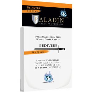 Paladin Sleeves - Bedivere Premium Medium Plus 54x80mm (55 Sleeves)-BED-CLR