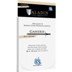 Paladin Sleeves - Gaheris Premium Specialist B 80x120mm (55 Sleeves)-GAH-CLR