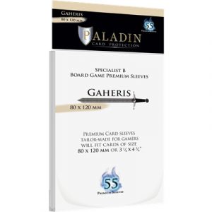 Paladin Sleeves - Gaheris Premium Specialist B 80x120mm (55 Sleeves)-GAH-CLR