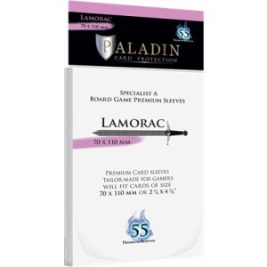 Paladin Sleeves - Lamorac Premium Specialist A 70x110mm (55 Sleeves)-LAM-CLR