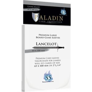 Paladin Sleeves - Lancelot Premium Large 65x100 (55 Sleeves)-LAN-CLR