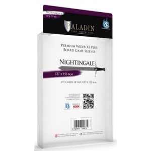 Paladin Sleeves - Nightingale Premium Wider XL PLUS 127x153mm (55 Sleeves)-NGH-CLR