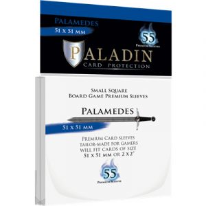 Paladin Sleeves - Palamedes Premium Small Square 51x51mm (55 Sleeves)-PAL-CLR