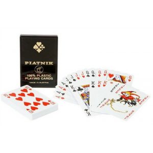 Playing Cards: Bridge/Romme (100% Plastic Cards)-PIA1364
