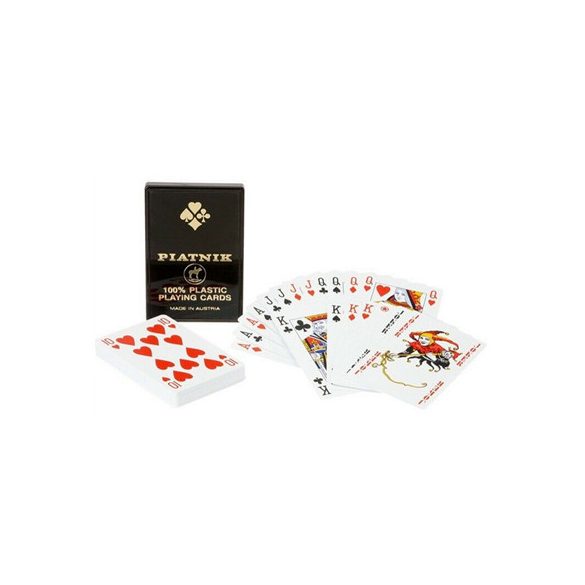 Playing Cards: Bridge/Romme (100% Plastic Cards)-PIA1364