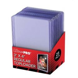 UP - Toploader - 3" x 4" Clear Regular (25 pieces)-81222