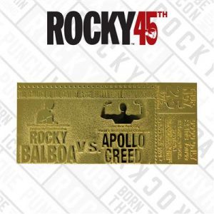 Rocky II Apollo Creed 24K Gold Plated Limited Edition Fight Ticket-ROCKY-102G